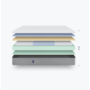 Matelas Hybride 30cm Ressorts ensachés mémoire de forme - Hypnia