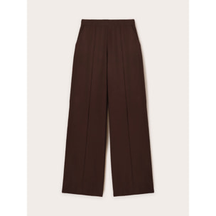 Motivi - Pantalones palazzo de satén - Marrón