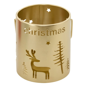 Lanterne de Noël en métal ajouré