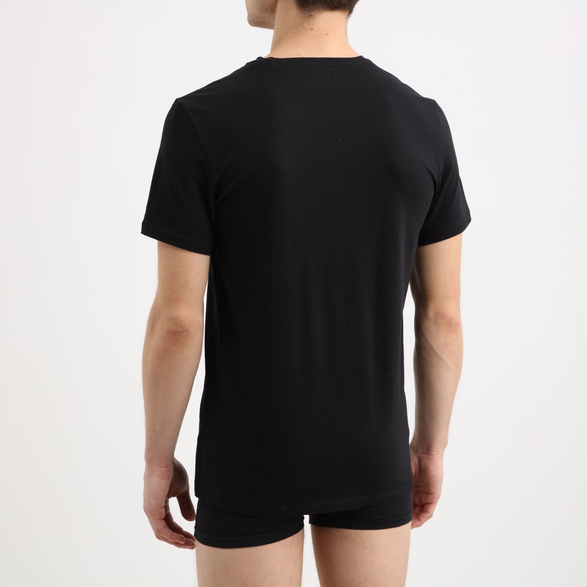 T-shirt Caleb - logo - coton bio - noir