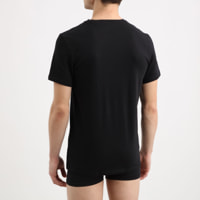 T-shirt Caleb - logo - coton bio - noir