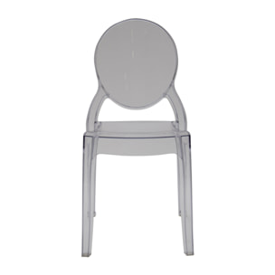 Set 4 sedie polipropilene trasparente