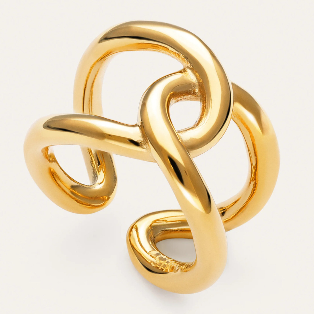 Anillo One Link Acero Baño Oro