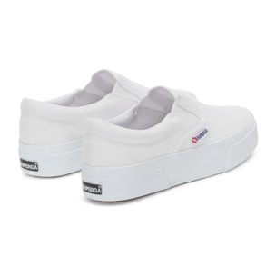 Superga - Zapatos de mujer Mujer Blanco - 2740 Platform Slipon