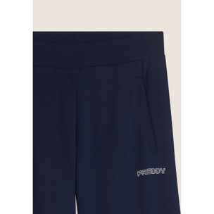 Pantaloni Sportivi Wide Leg Cropped con tasche interne