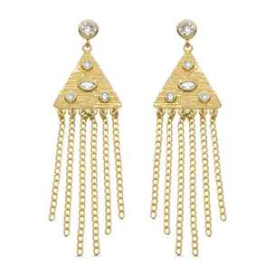 Pendientes Lux by Lux acabados oro 18k