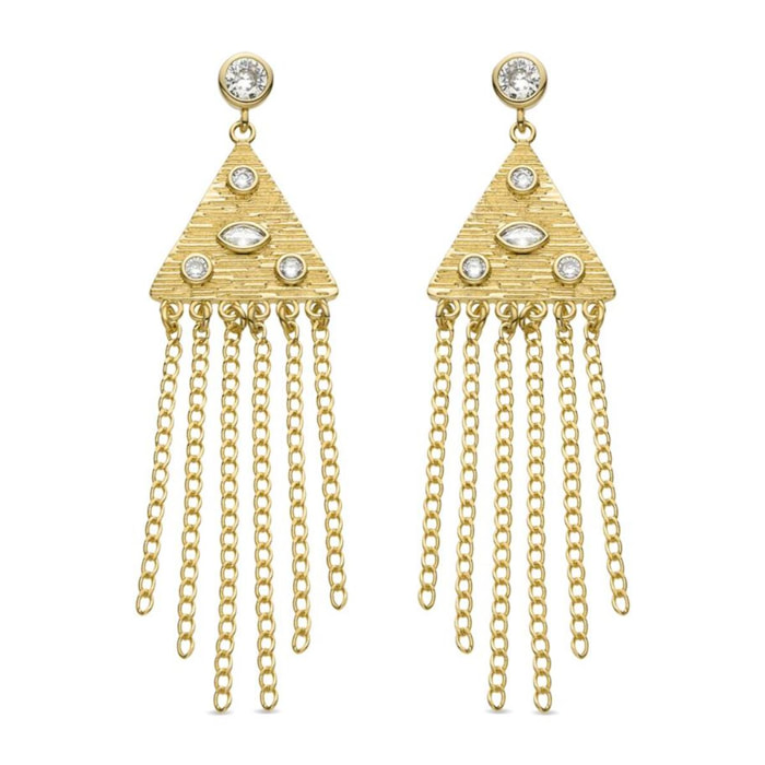 Pendientes Lux by Lux acabados oro 18k