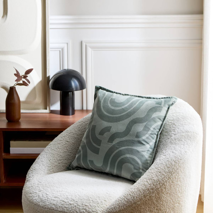Coussin Lilou carré 45x45cm vert