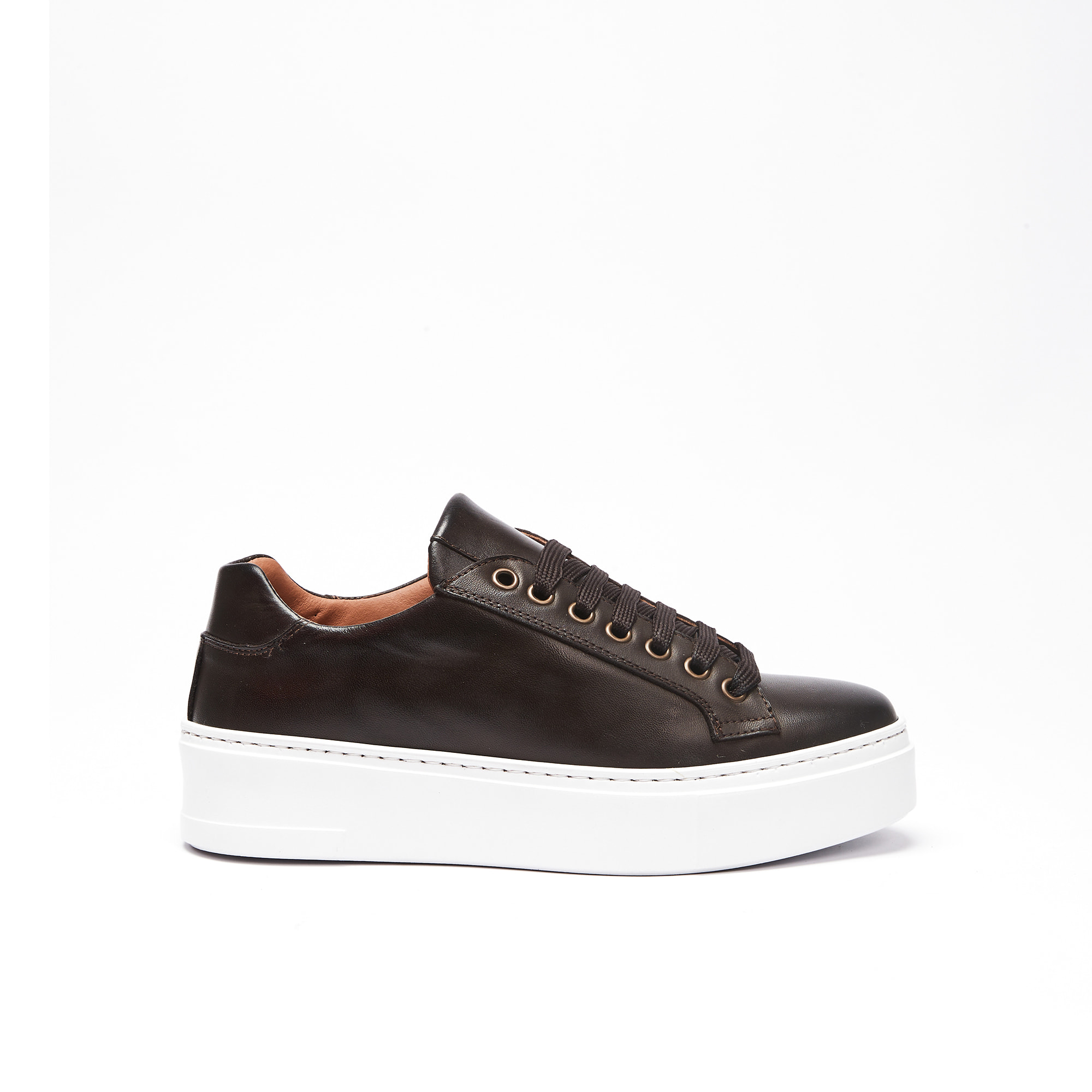 Classic Lace-up Sneaker British Passport Testa di moro