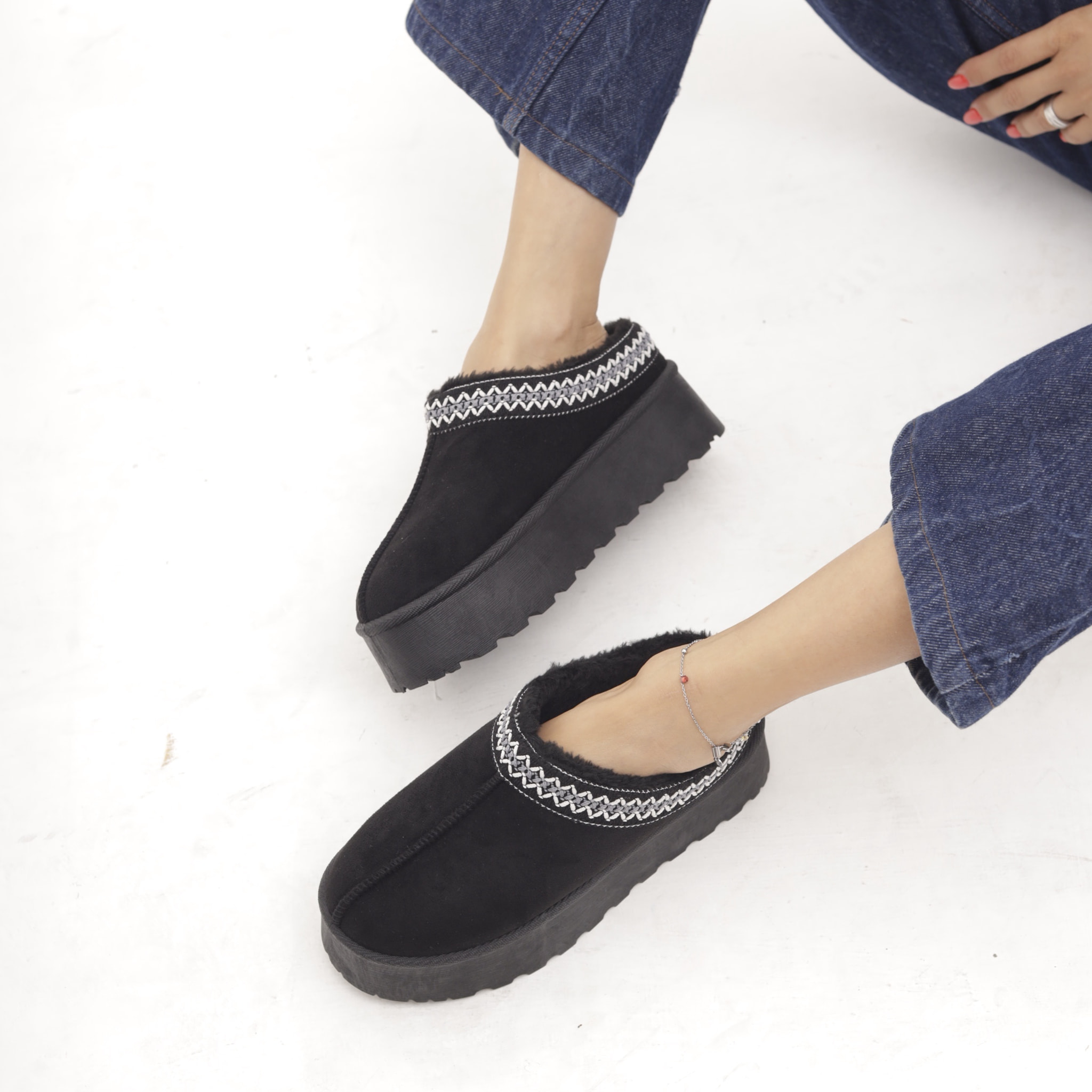 SABOT MAMMUT BORDATO NERO