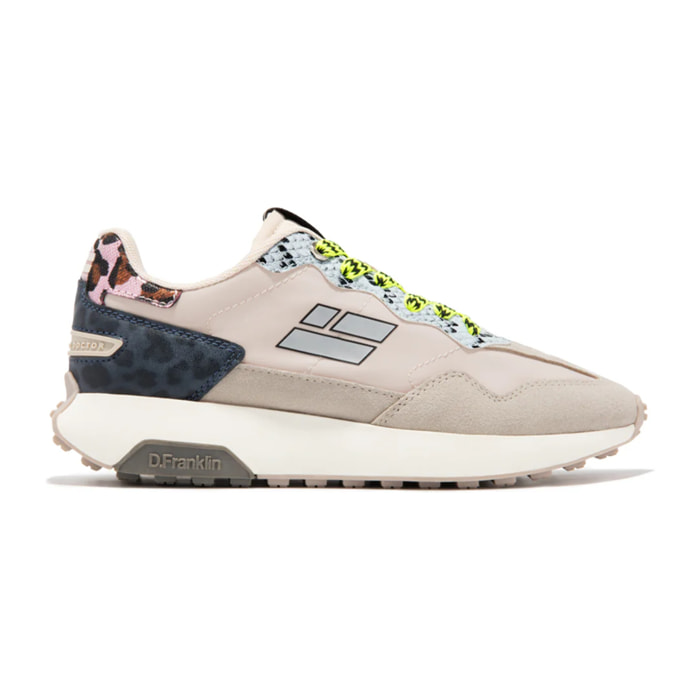 Zapatillas Deportivas Mujer Active Flag Patch Beige D.Franklin