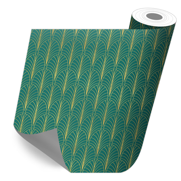 Stickers adhesivos de CERAMIKO - Art-decó in green and gold 1 100x100