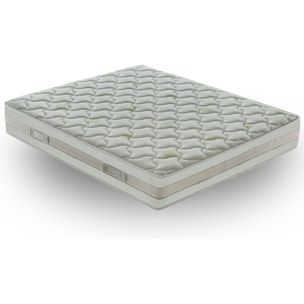 Materasso 120x200 in Memory Foam - 5 cm memory foam - Alto 25 cm - 9 Zone di Comfort - Rivestimento Aloe Vera