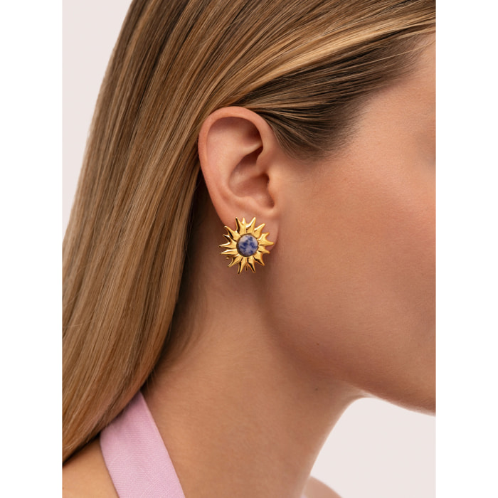 Pendientes Sole Catalina Acero Baño Oro