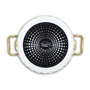 Faitout 20cm en acier émaillé avec motif bisous - tous feux VICHY