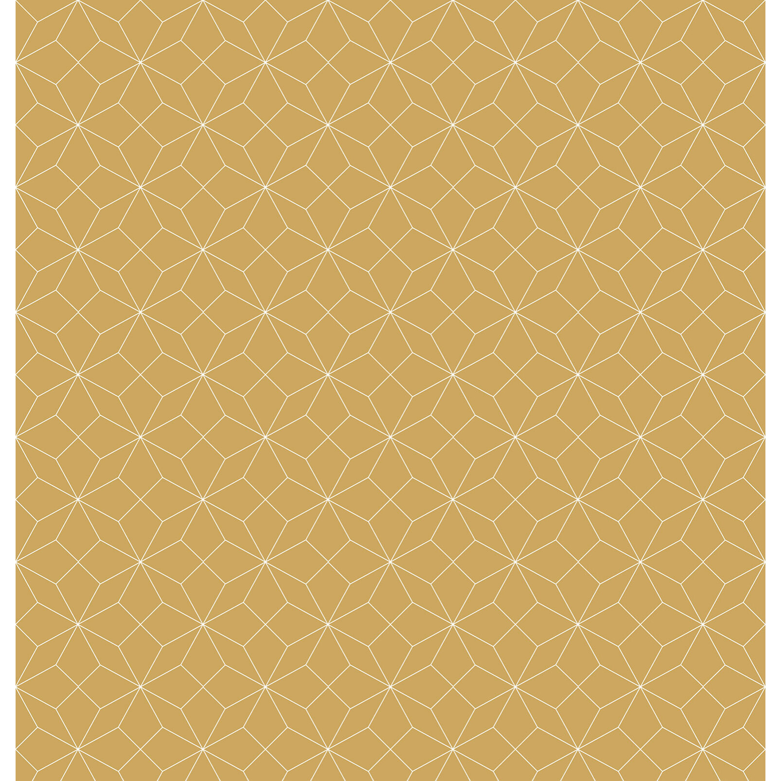 Papier peint graphique jaune moutarde Intissé
