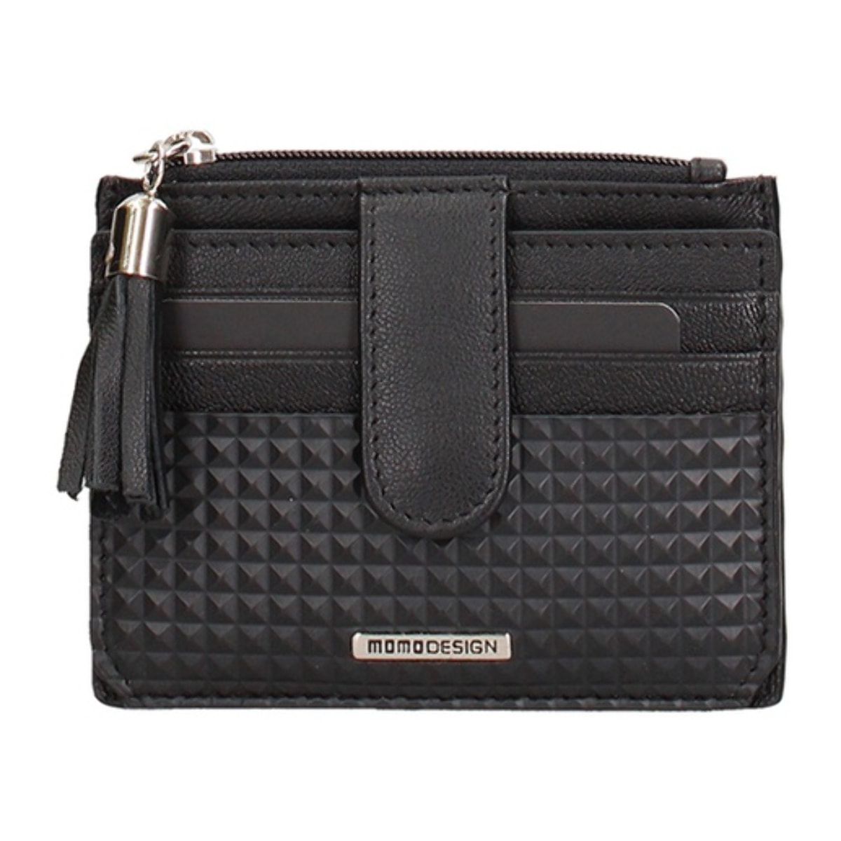 Portafoglio uomo in vera pelle - Modello Silvestro - Casual - 9.0 x 11.0 x 0.8 cm