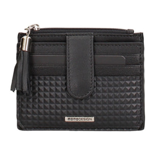 Portafoglio uomo in vera pelle - Modello Silvestro - Casual - 9.0 x 11.0 x 0.8 cm