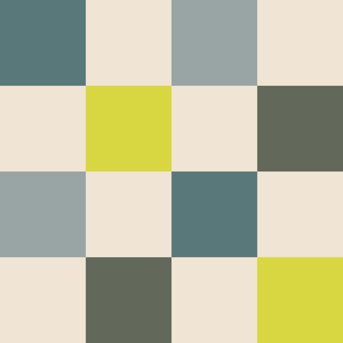 Papier peint damier coloré Intissé