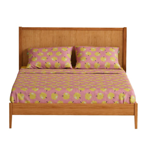 set de sabanas 4pcs cama doble: sabana encimera + sabana bajera + 2 fundas de almohada Benetton fruits