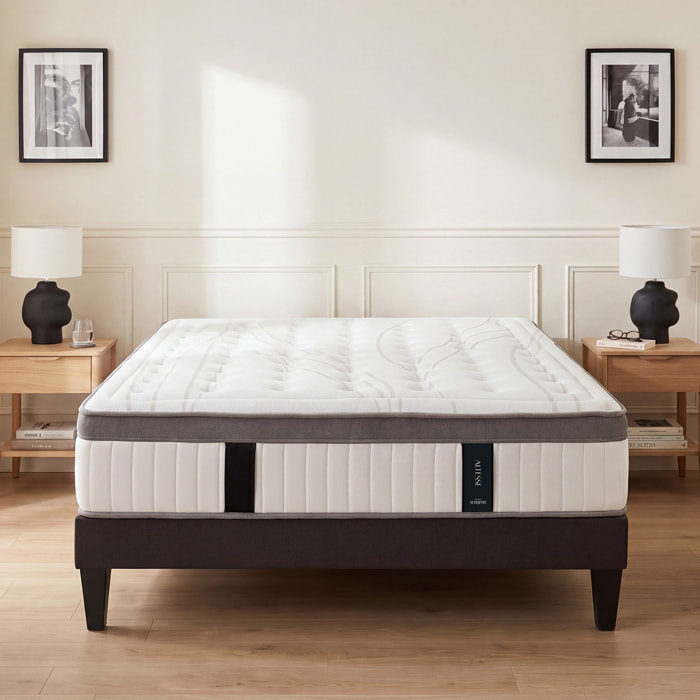 Matelas Altesse, Mémoire de Forme & Mousse Polyuréthane Hyper Soft, Soutien Ferme, 27 cm, Accueil Progressif et Enveloppant