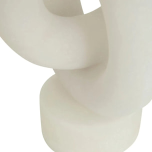 Déco à poser Louan H.30,5cm résine blanc