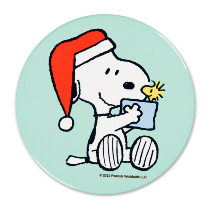 Set de 6 Dessous de Verre Excelsa - Peanuts Shiny And Bright, Dolomite Multicolore avec Base en Liège