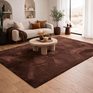 Tapis salon ultra doux, uni et lavable UNO, aussi idéal pour la chambre
