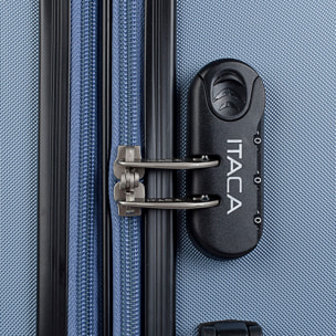 Juego De Maletas Rígidas Abs Itaca Sevron Azul Zafiro