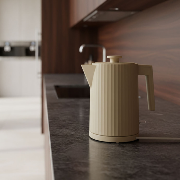 Bouilloire 1,7L crème strié