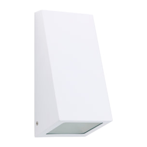 FORLIGHT Aplique de pared exterior Karen Big acabado Blanco IP44 15W E27
