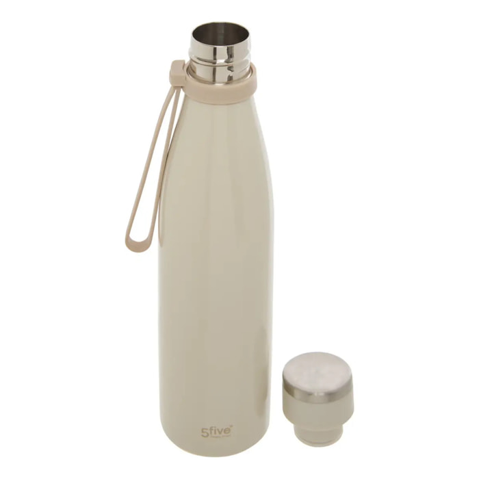Bouteille isotherme ronde 0,65L beige