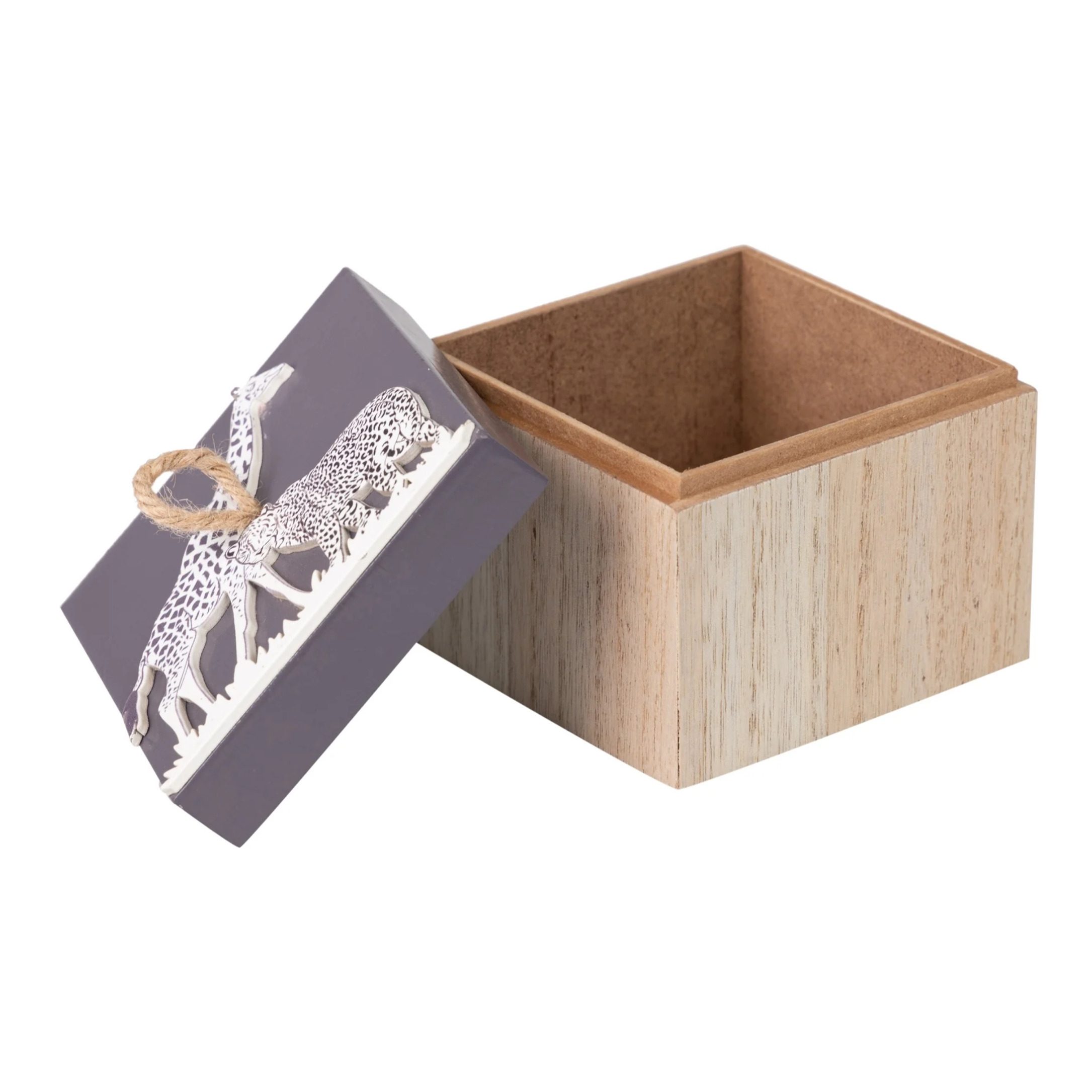 Caja Mdf Animales 10x10x9 Cm