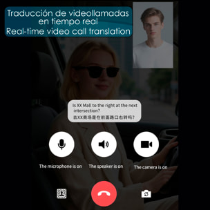Occhiali intelligenti A02-315, controllo delle chiamate bluetooth, assistente vocale, traduzione AI.