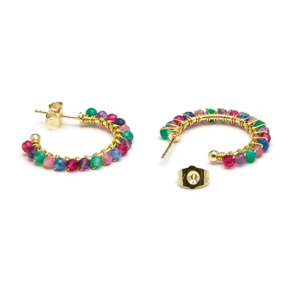 Pendientes Lux by Lux acabados oro 18k