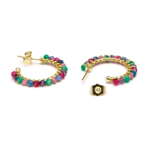 Pendientes Lux by Lux acabados oro 18k