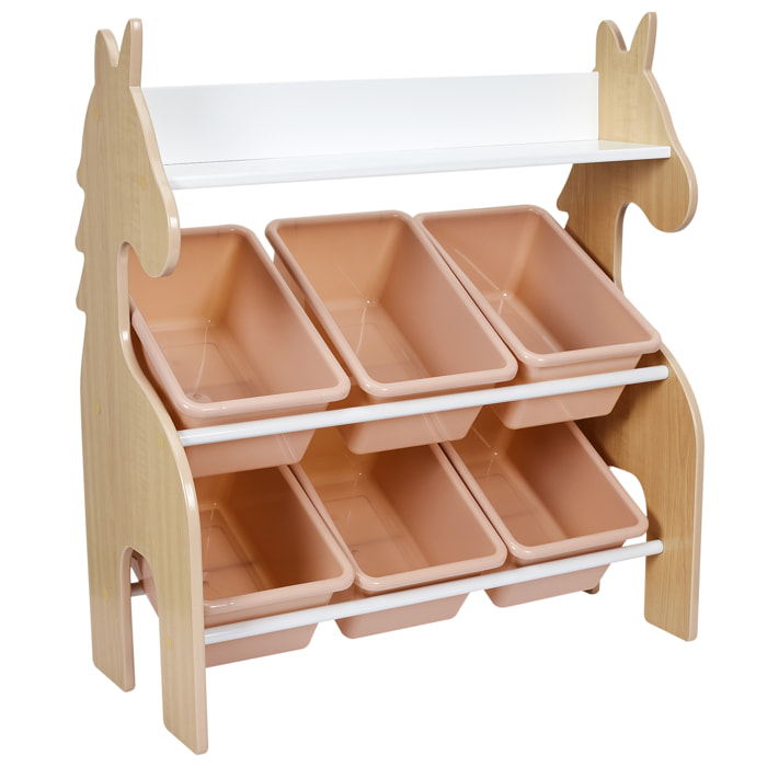 Meuble De Rangement Licorne 6 Bacs