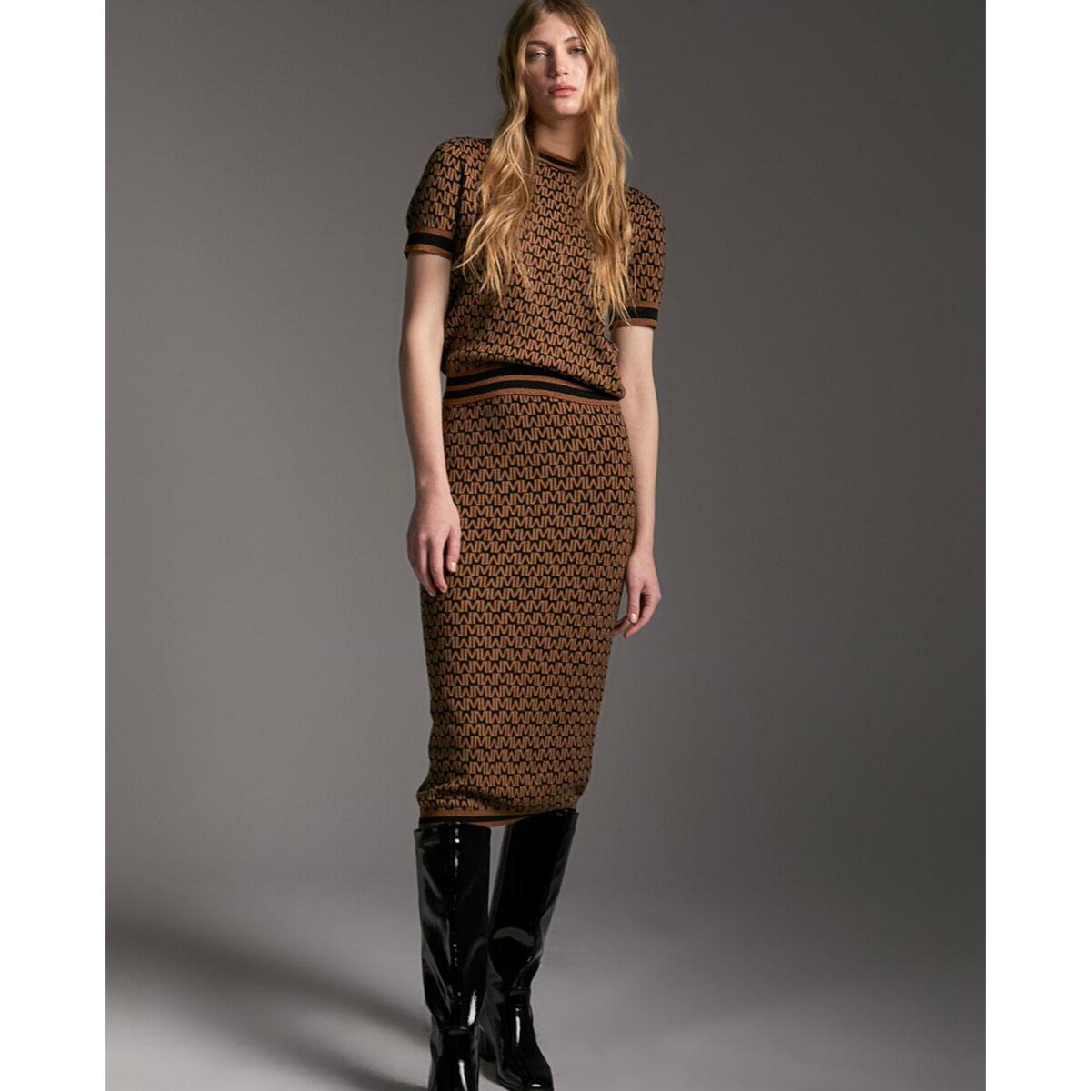 Gonna in maglia Logomania