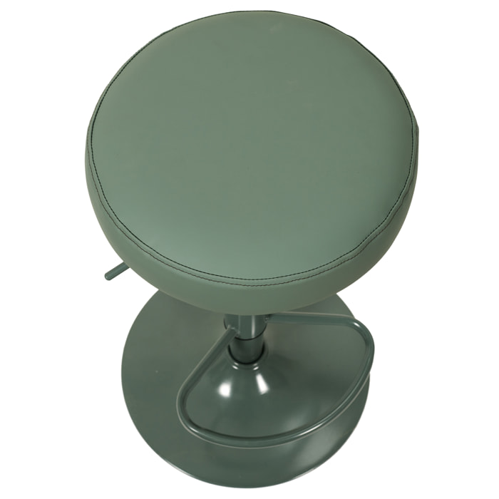 Tabouret De Bar Reglable Mumford Vert - Lot De 2