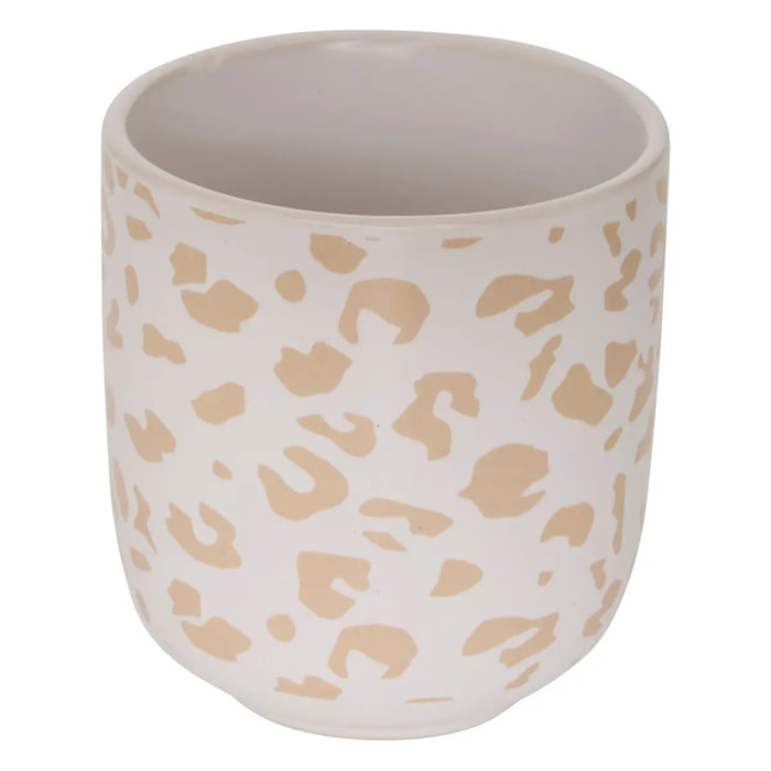 Coffret de 4 tasses Leopardi D6xH6,5cm