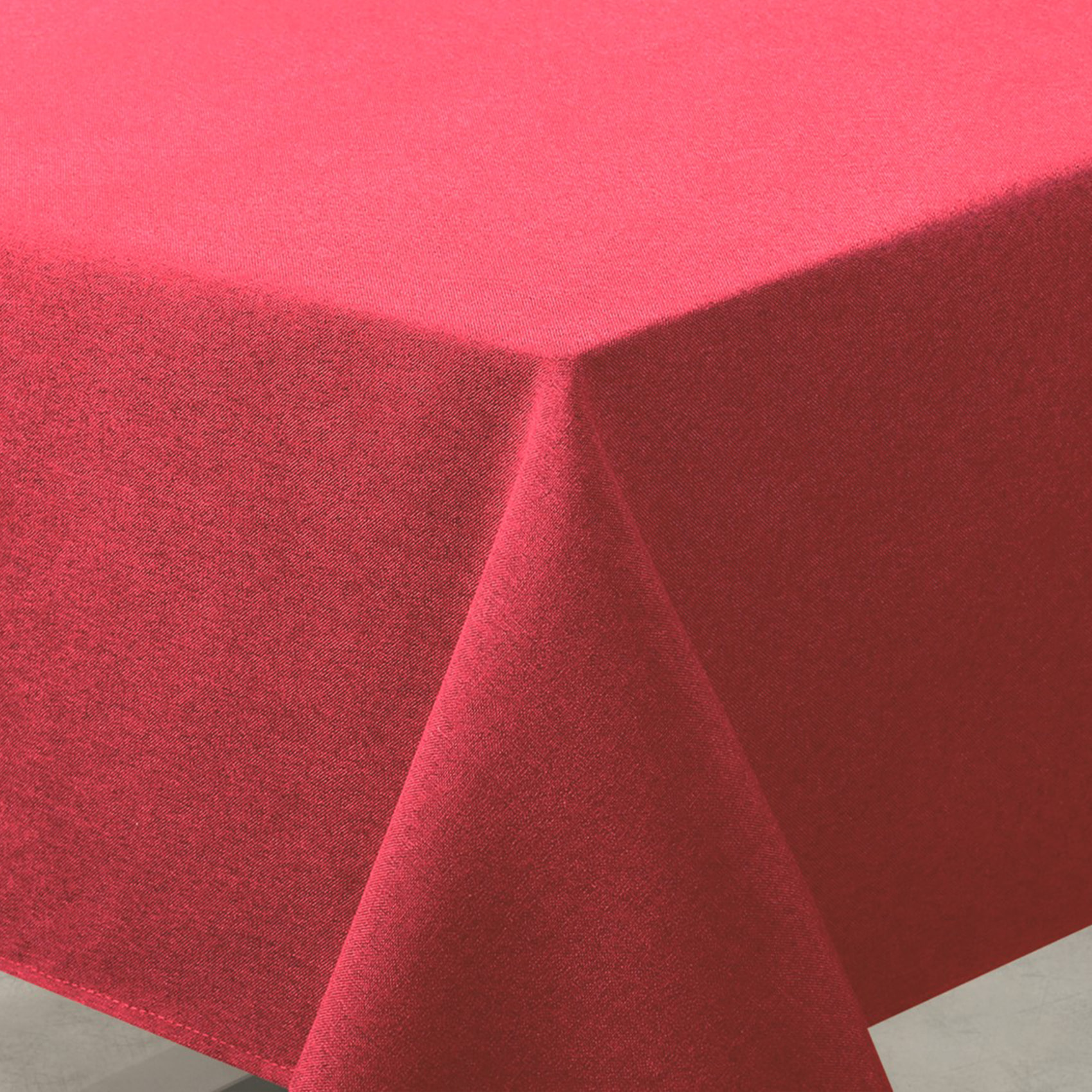Nappe déperlante anti-taches  - Effet lin - Rouge