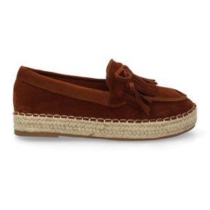 Alpargata mujer flecos suela de esparto