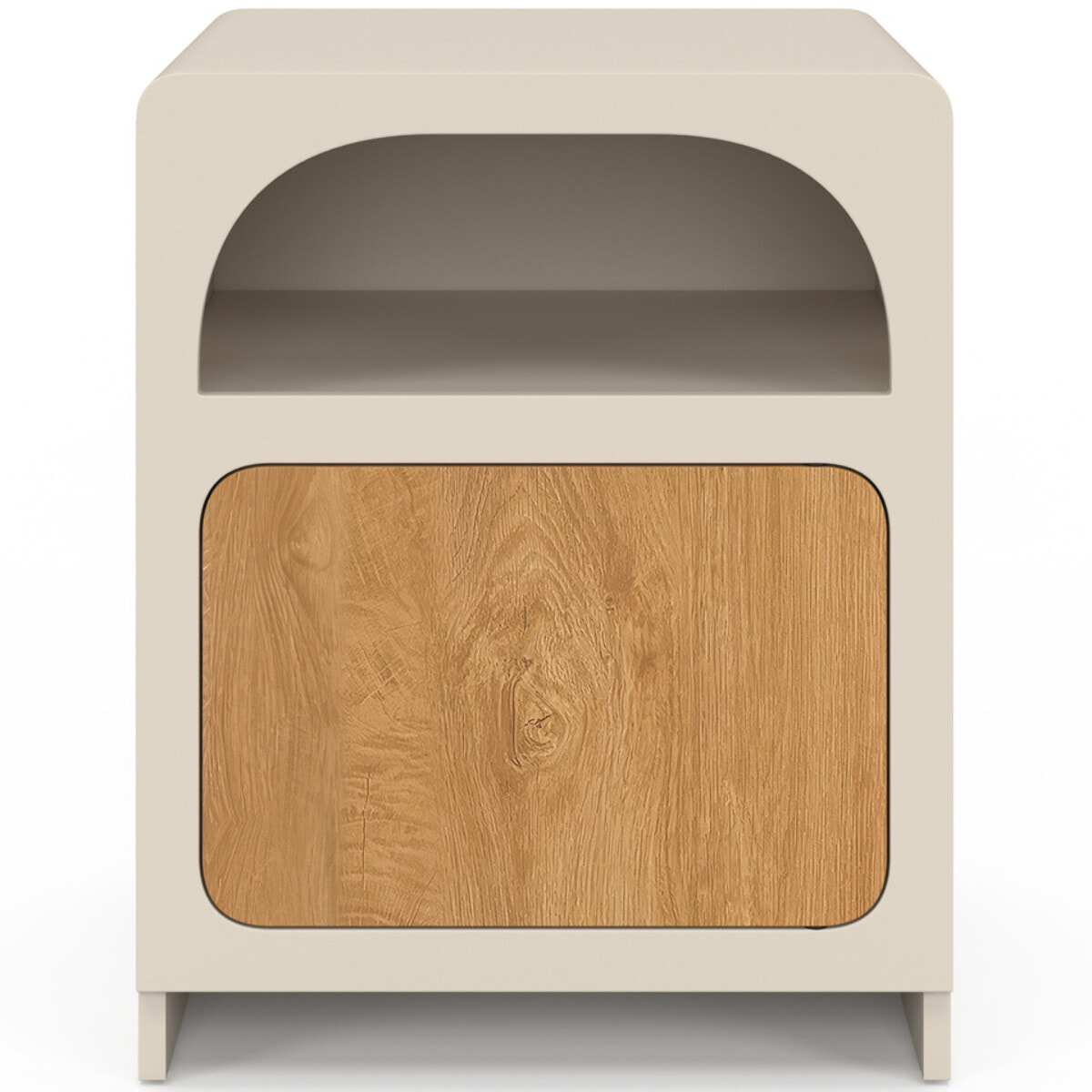 Tables de chevet Athènes 1 tiroir 1 niche - lot de 2
