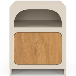Tables de chevet Athènes 1 tiroir 1 niche - lot de 2