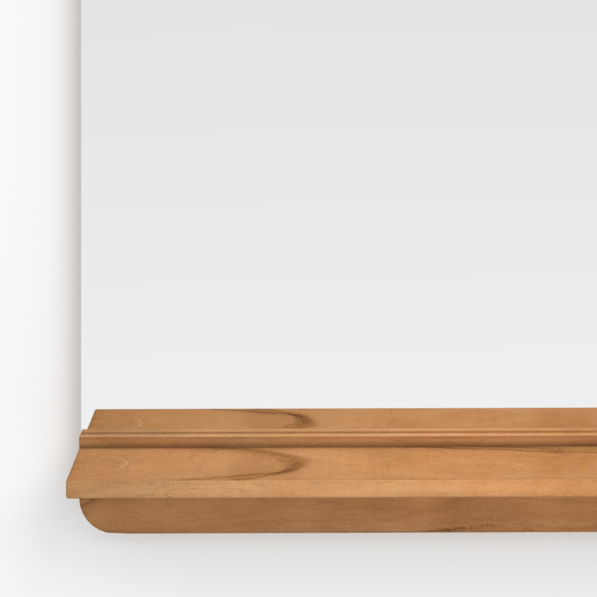 Miroir mural de salle de bain rectangulaire avec étagère - Nymphea