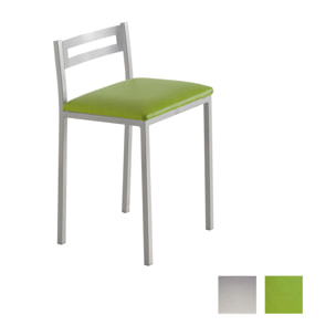 Set de 4 taburetes – Polipiel y metal