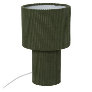 Lampe Jolina cylindrique H.28cm vert