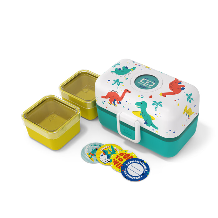 Lunch box à compartiments pour enfant Tresor 800ml Bleu Dino