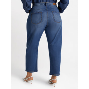 Fiorella Rubino - Jeans Mom fit con strappi - Blu