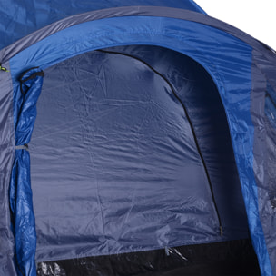 Tente de camping 4-5 personnes bleu marine